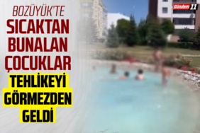 Sıcaktan Bunalan Çocuklar Tehlikeyi Görmezden Geldi