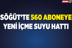 Söğüt’te 560 Aboneye Yeni İçme Suyu Hattı