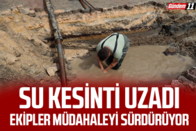 Su Kesinti Uzadı, Ekipler Müdahaleyi Sürdürüyor