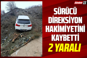 Sürücü direksiyon hakimiyetini kaybetti