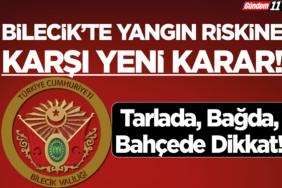 Tarlada, Bağda, Bahçede Dikkat!