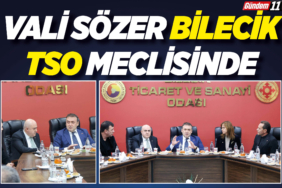 Vali Sözer Bilecik TSO Meclisinde