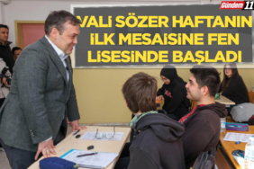 Vali Sözer Haftanın İlk Mesaisine Fen Lisesinde Başladı