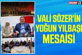 Vali Sözer'in Yoğun yılbaşı mesaisi