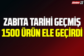 Zabıta tarihi geçmiş 1500 ürün ele geçirdi