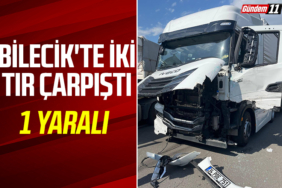 iki tır çarpıştı