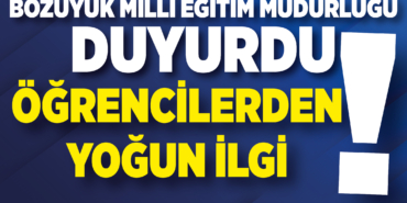 öğrencilerden yoğun ilgi